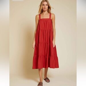 Nation Ltd. Amelia Tiered Tie Dress